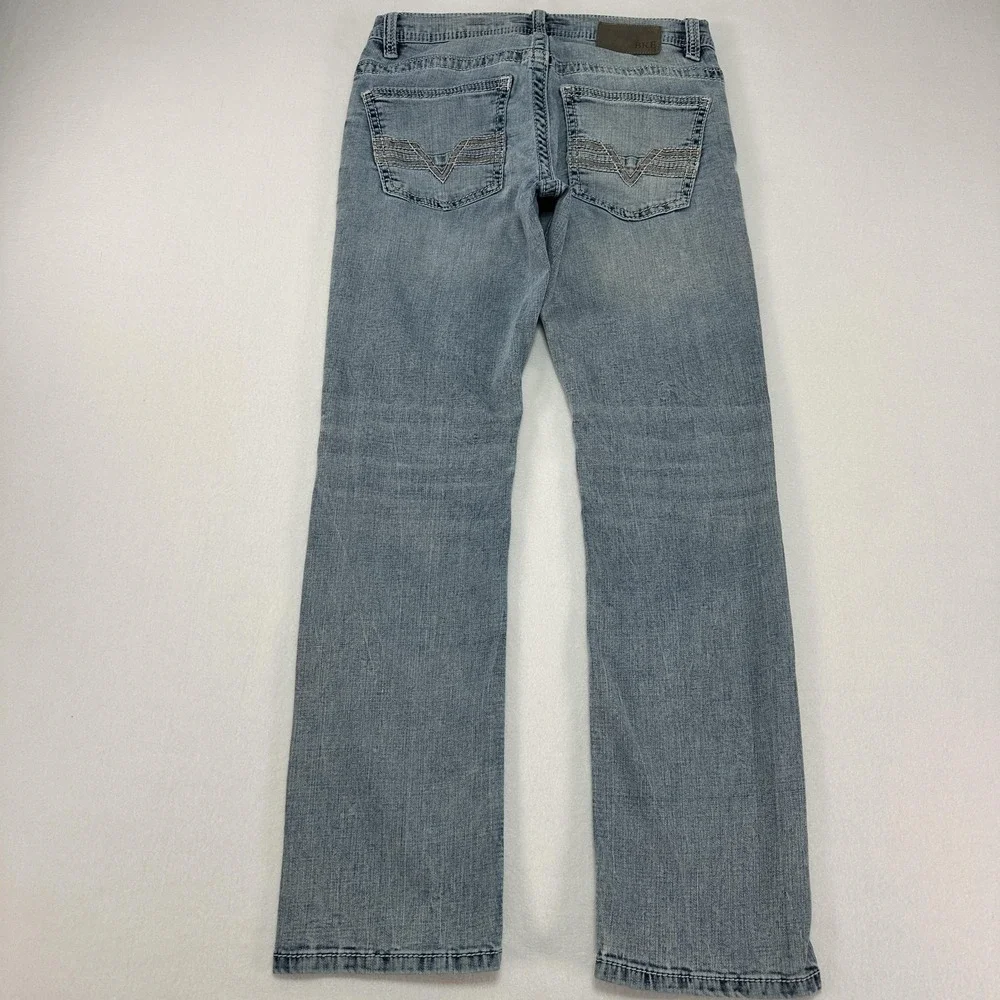 BKE Alec Jeans Mens 30x30 Blue Straight Stretch Denim Light Wash Casual Prep